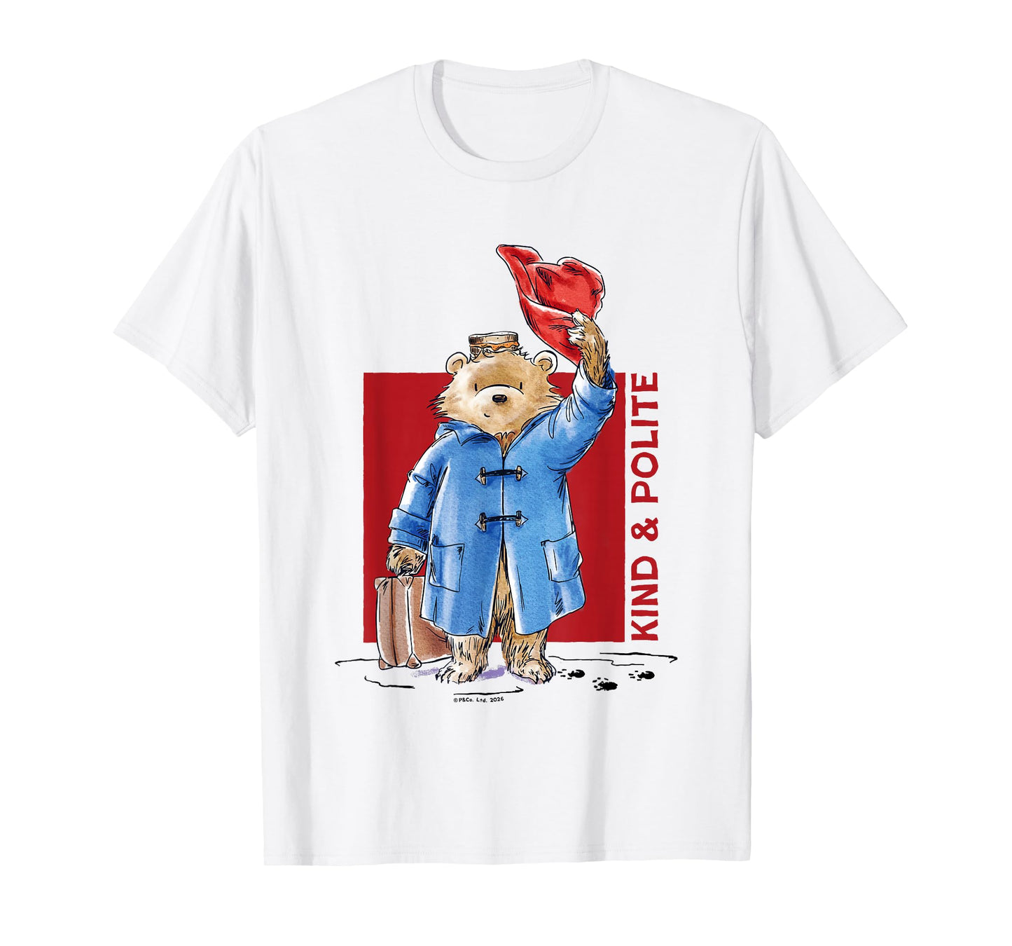 Paddington Bear Kind & Polite Marmalade Sandwich Under Hat T-Shirt