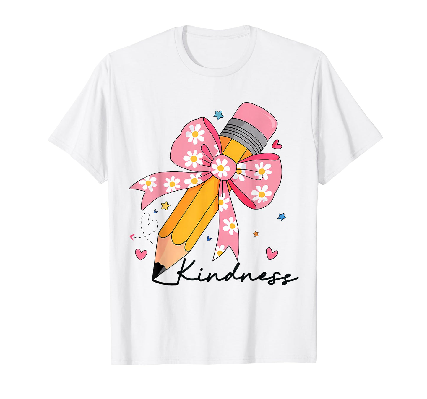 Kindness Teacher Inspirational Bow Girl Motivational Be Kind T-Shirt