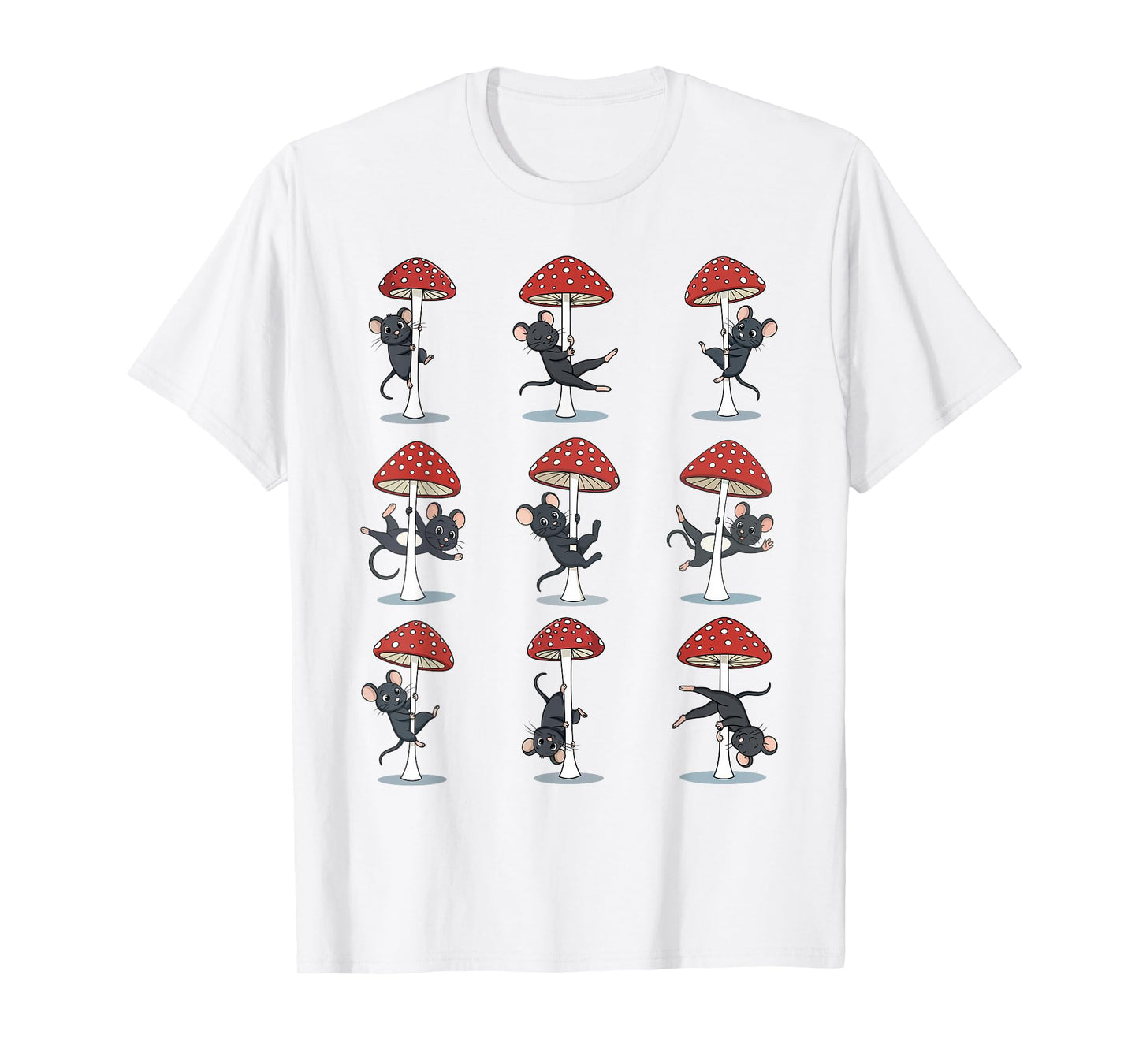 Mouse Pole Dancing Lover Mushroom Pole Dancer Funny T-Shirt