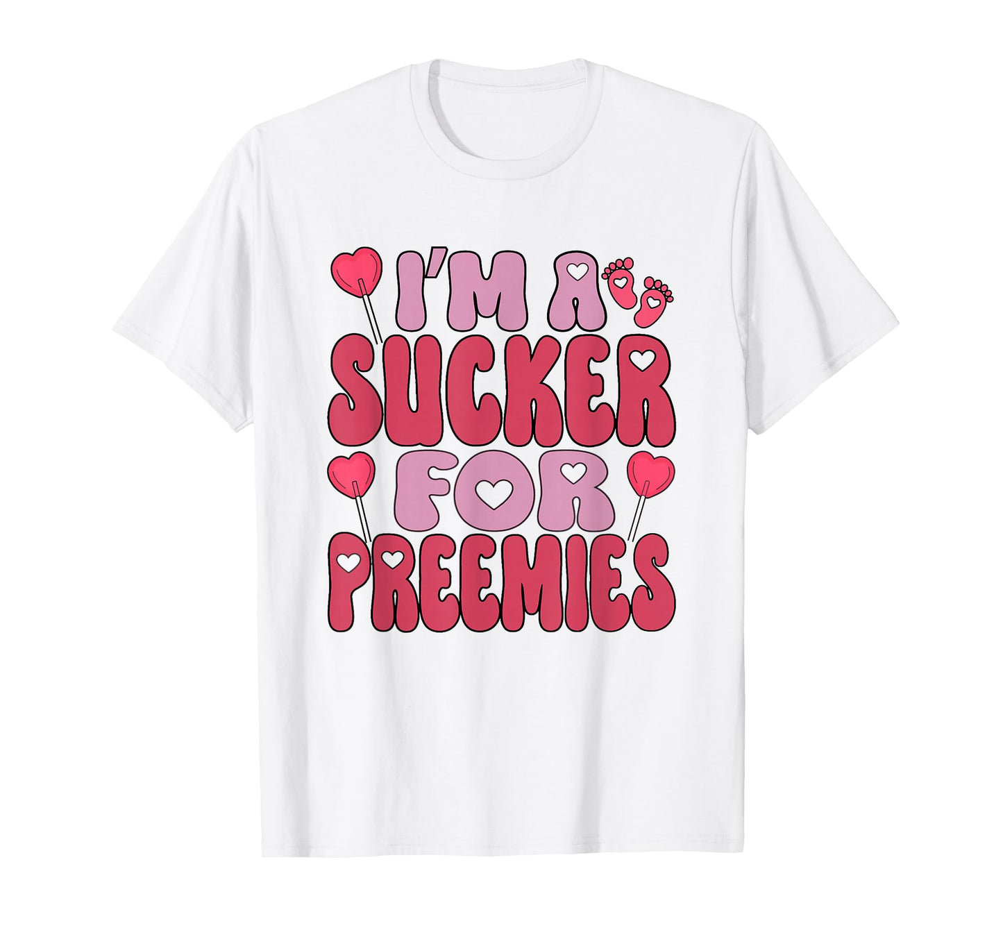 Women NICU Nurse Valentine's Day Retro Neonatal ICU Nurse T-Shirt