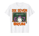 Halloween Ghost Six Seven Bruh Meme Math Equation Funny 67 T-Shirt