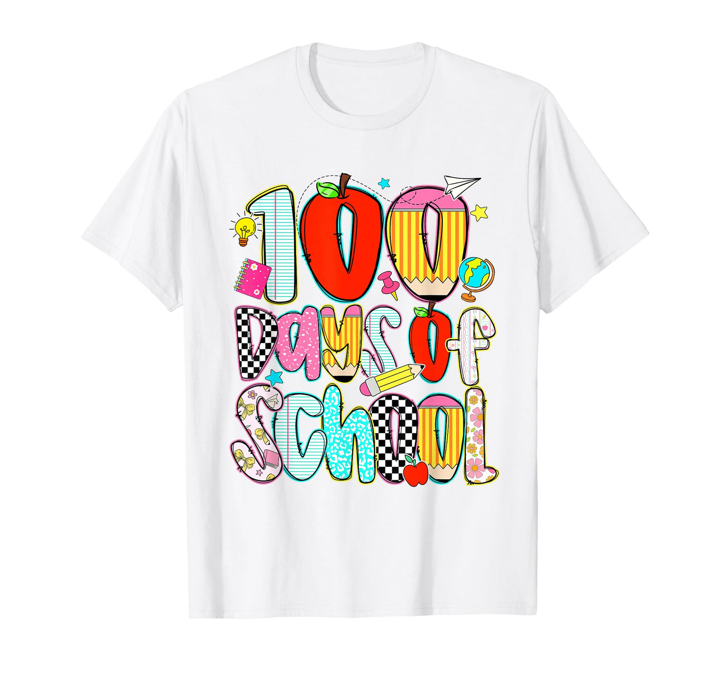 Happy 100th Day of School Teacher Kids 100 Days of School T-Shirt