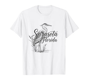 Sarasota Florida Sketch Art Design T-Shirt