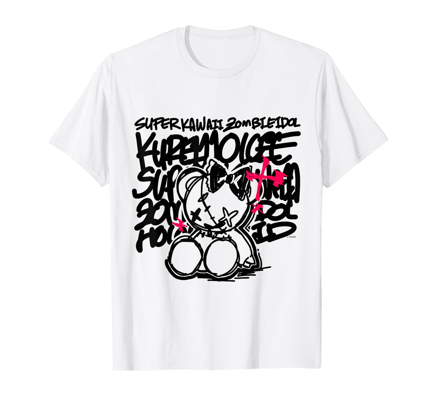 [Kureiji Ollie] Super Kawaii Zombie Idol White T-Shirt