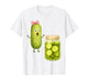 Funny Pickle Surprise Cucumber and Jar Pickle Bow Girl Women T-Shirt