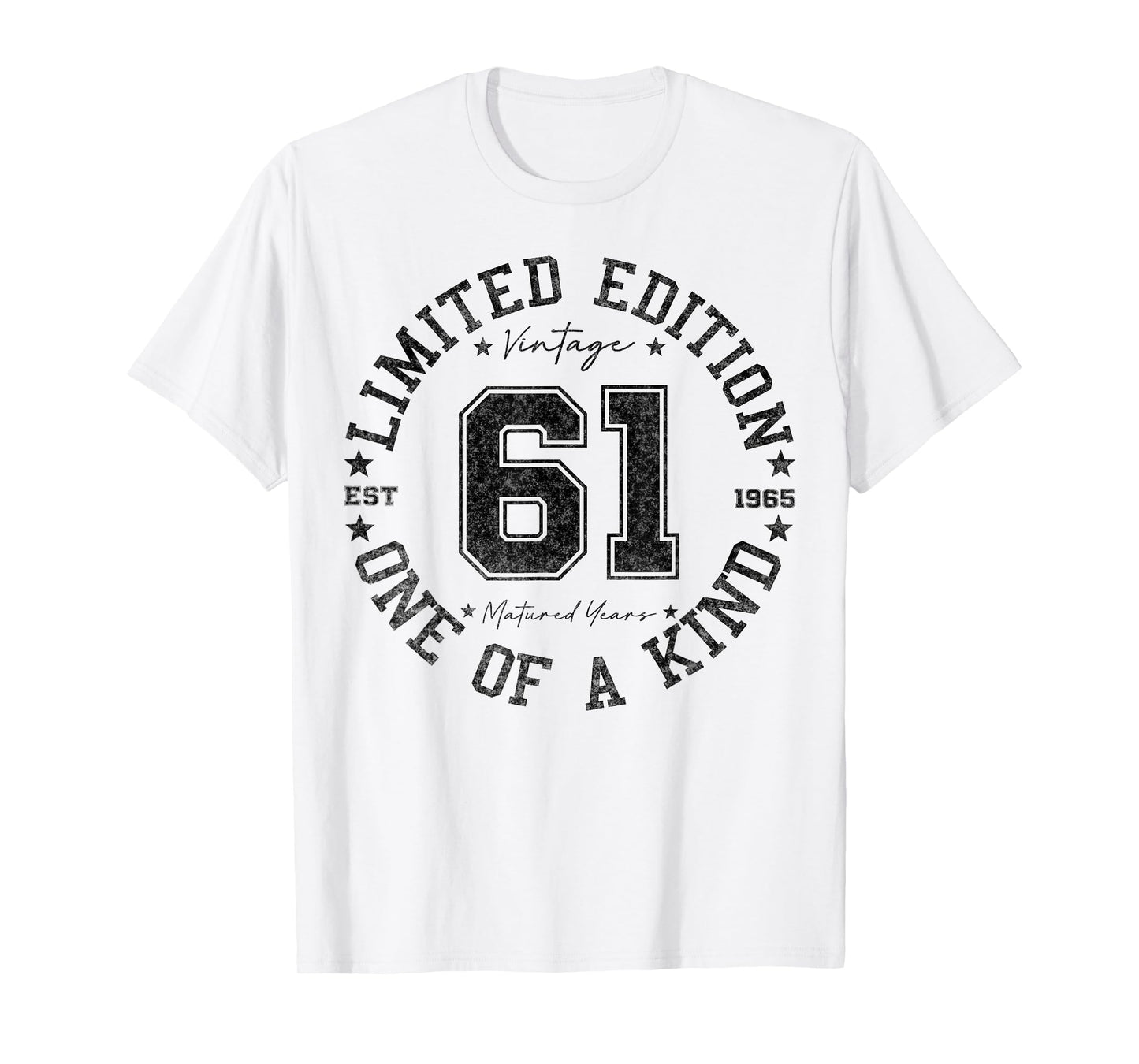 61 Year Old Gifts Vintage 1965 Limited Edition 61st Birthday T-Shirt