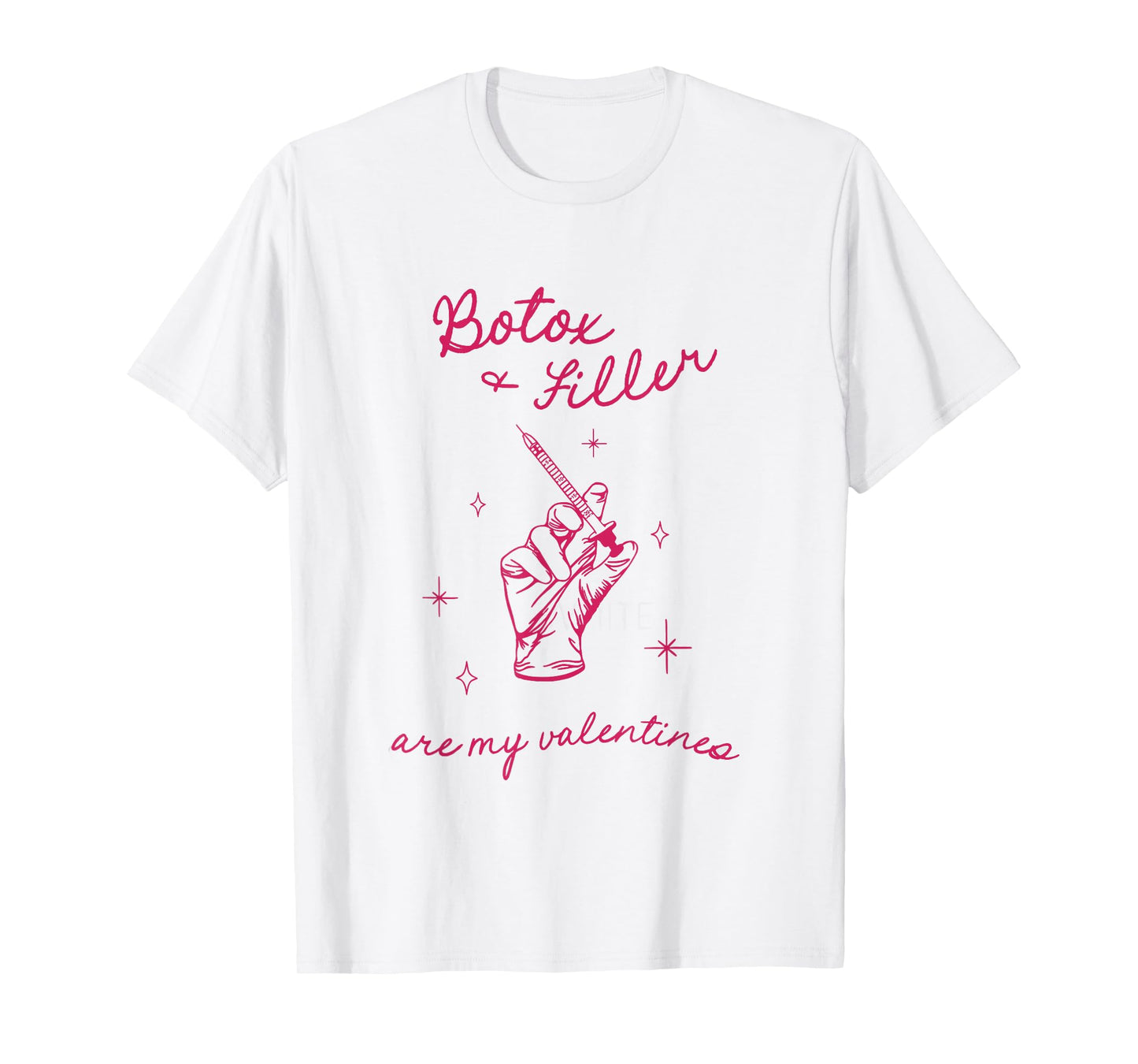 Botox Filler Valentines Aesthetic Nurse Injector Esthetician T-Shirt