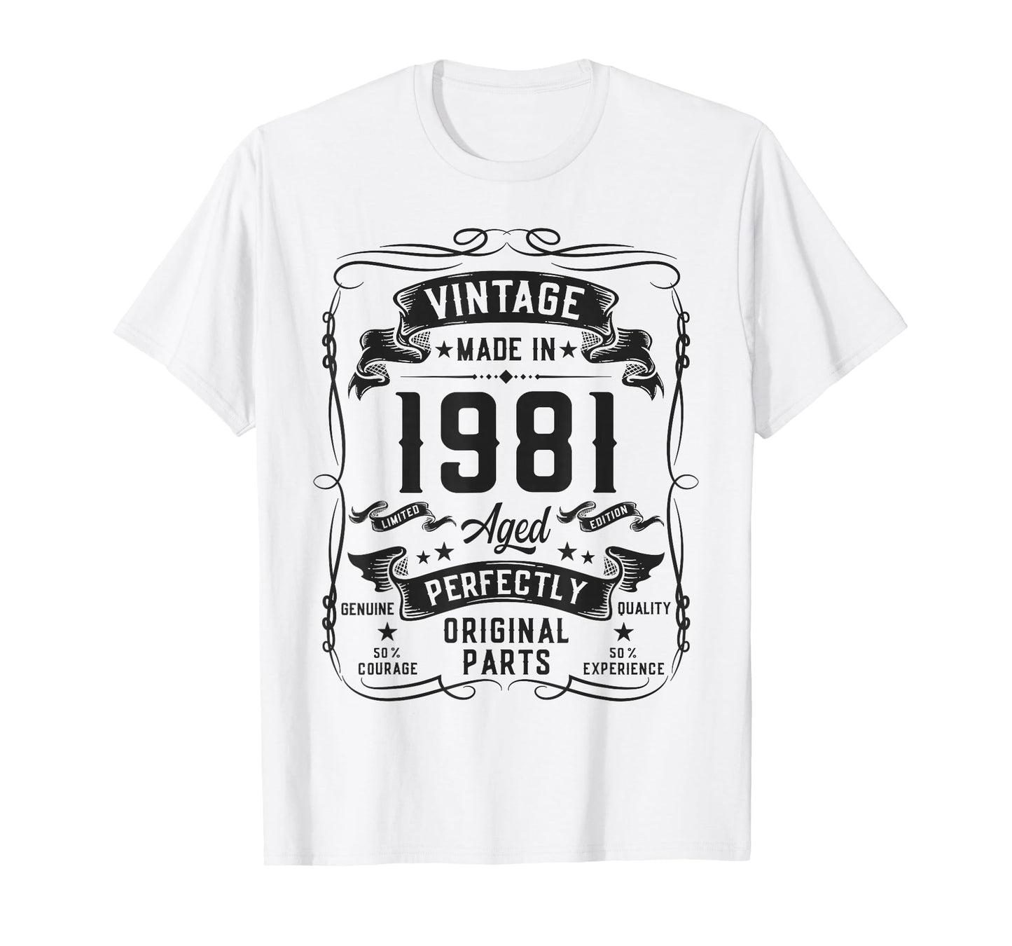 Vintage 1981 45yr 45th Birthday Gifts for Men 45 Years Old T-Shirt