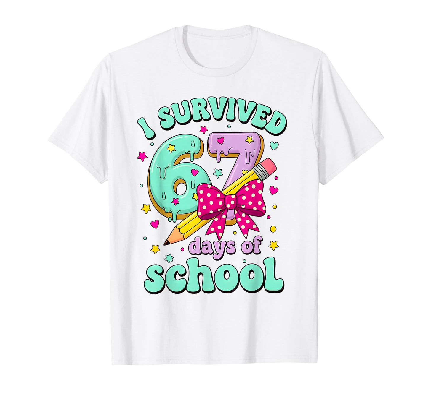 I Survived 67 Day of School for Teachers and Students T-Shirt