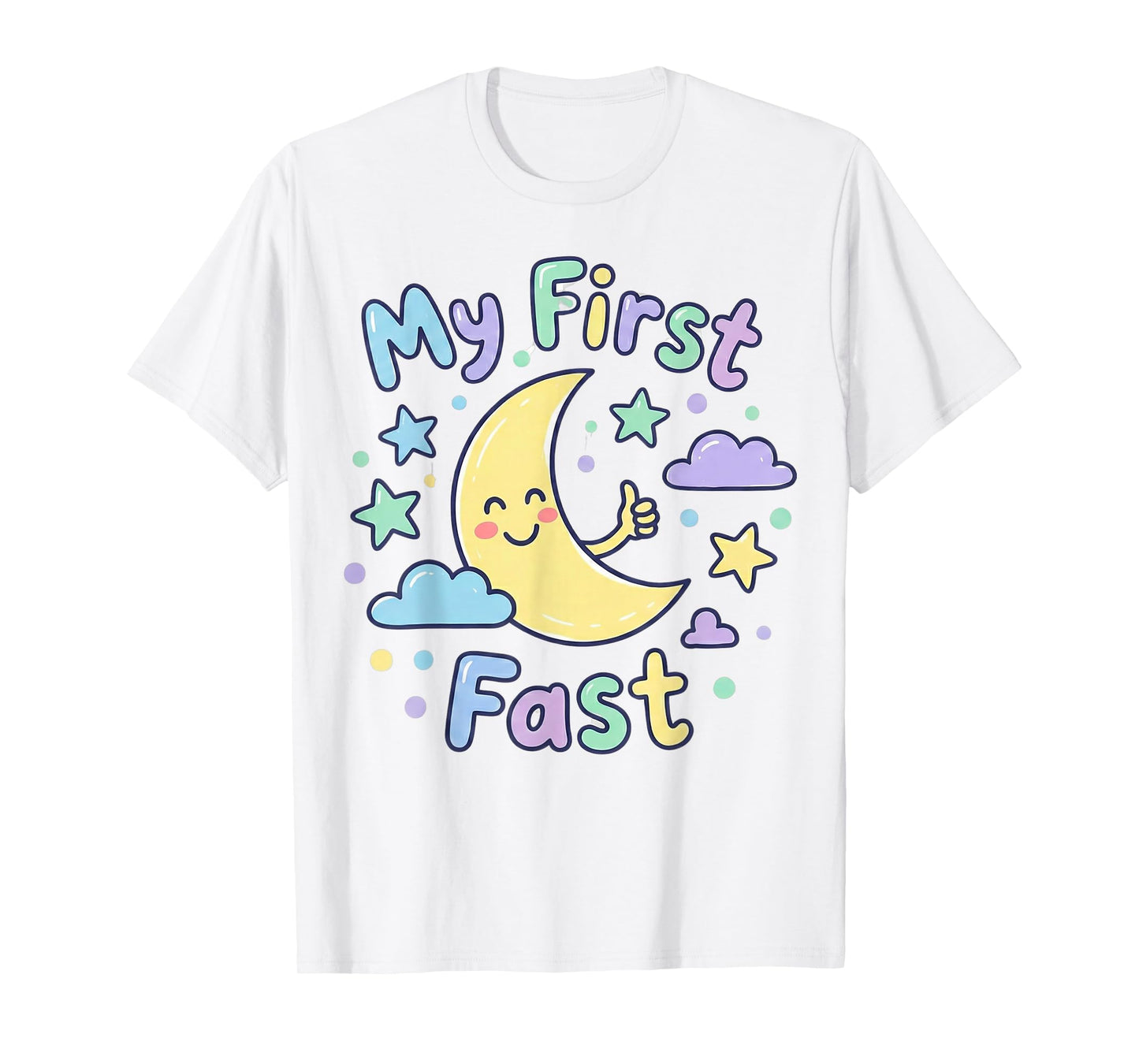 My First Ramadan Fast Cute Moon Shirt Kids Toddler T-Shirt