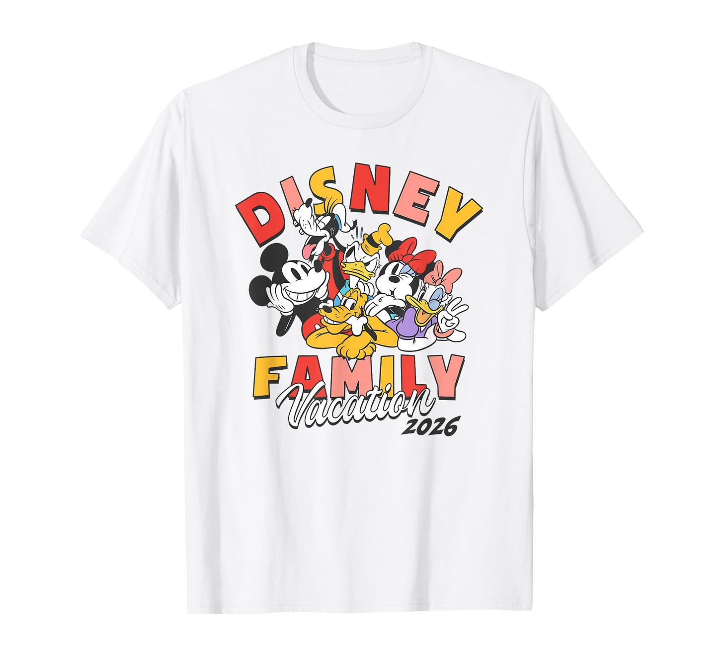 Disney Mickey and Friends Family Matching Vacation 2026 T-Shirt