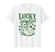 Lucky Girl St Patricks Day Western Cowgirl Boots Shamrock T-Shirt