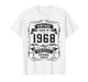 Vintage 1968 58yr 58th Birthday Gifts for Men 58 Years Old T-Shirt