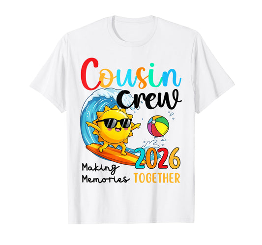 Cousin Crew 2026 Summer Vacation Beach Family Kids Matching T-Shirt