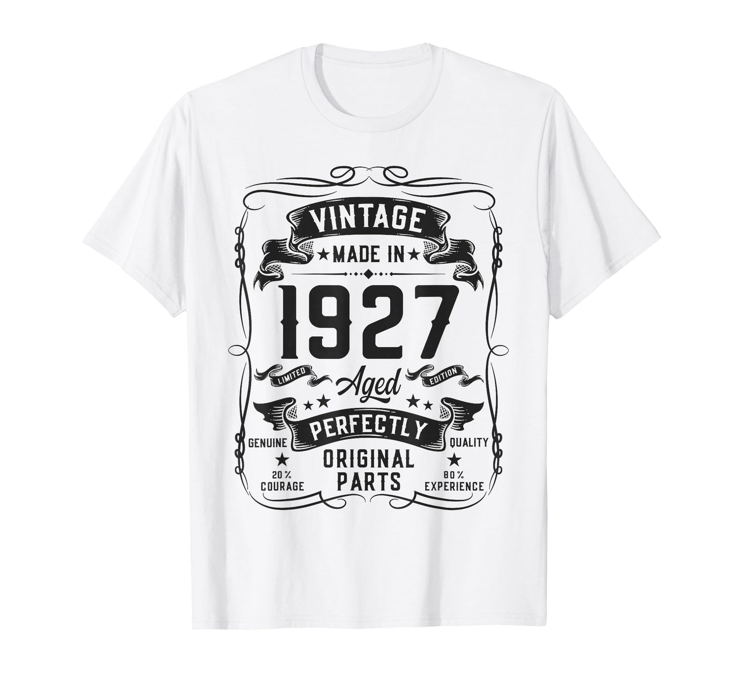 Vintage 1927 99yr 99th Birthday Gifts for Men 99 Years Old T-Shirt