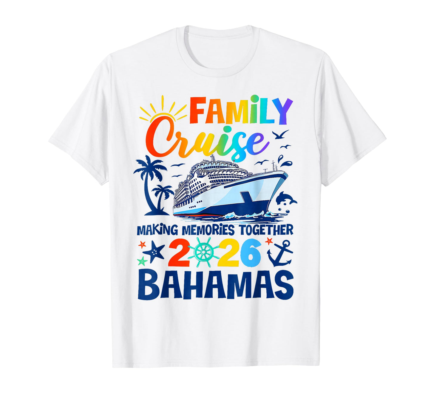 Bahamas Cruise 2026 Family Friends Group Vacation Matching T-Shirt