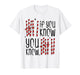 6 7 Funny If You Know 6 You Know 7 Candy Cane Six Seven Meme T-Shirt