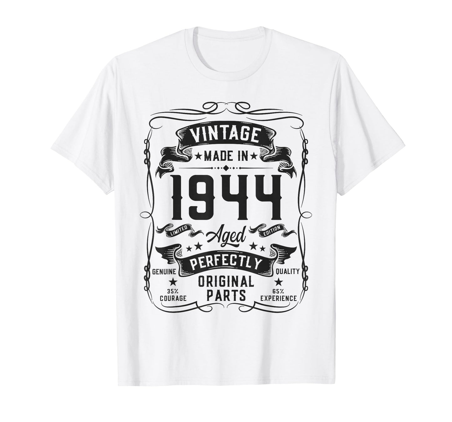 Vintage 1944 82yr 82nd Birthday Gifts for Men 82 Years Old T-Shirt
