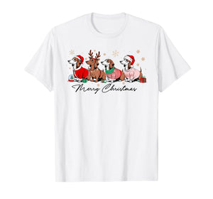 Christmas Funny Weenie Dog Dachshund Cute Merry Xmas Holiday T-Shirt