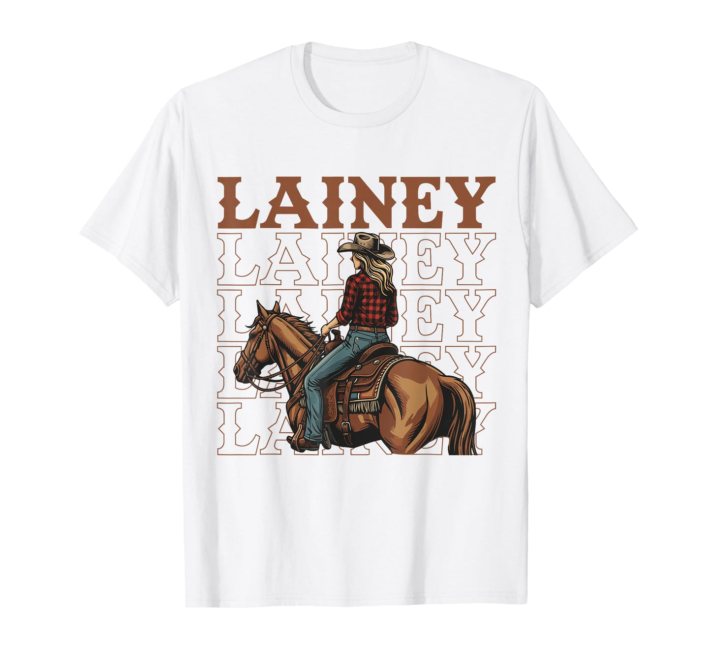 Retro Lainey Name Girl Personalized | Lainey Cowgirl T-Shirt