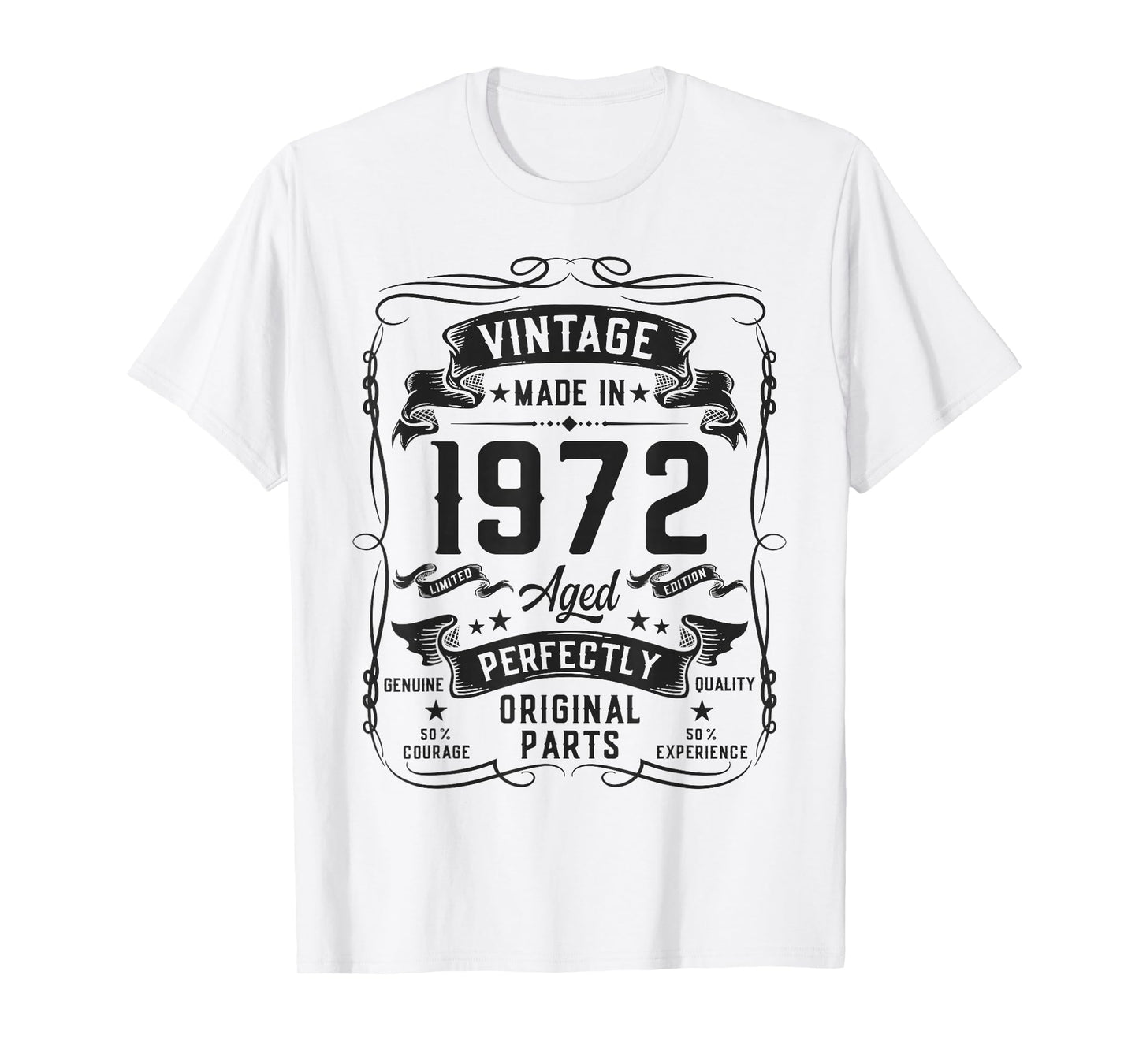 Vintage 1972 54yr 54th Birthday Gifts for Men 54 Years Old T-Shirt