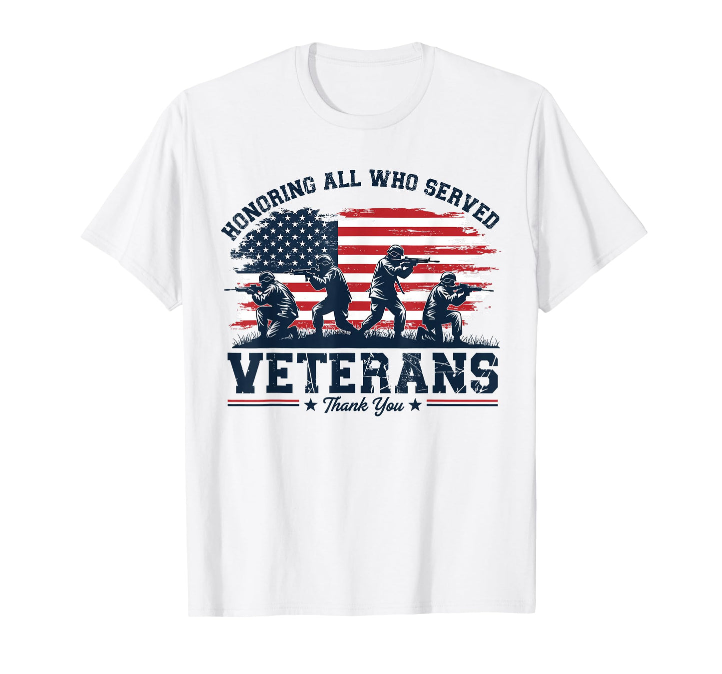 Honoring All Who Served Thank You Veterans Day T-Shirt
