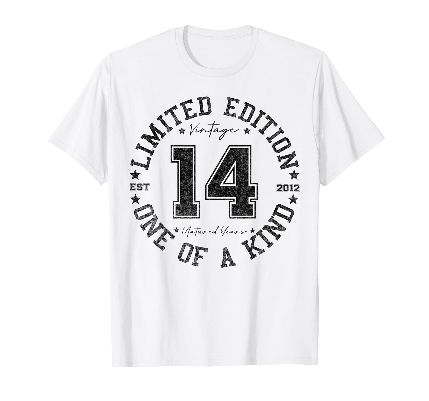 14 Year Old Gifts Vintage 2012 Limited Edition 14th Birthday T-Shirt