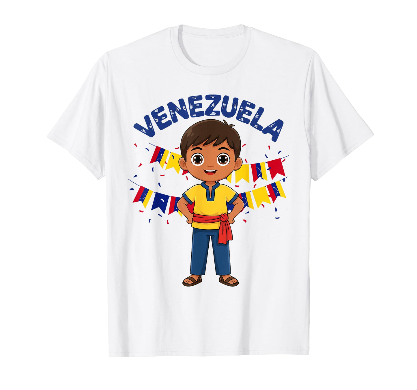 Venezuela Venezuelan Boy Traditional Outfit Wear Heritage T-Shirt