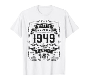 Vintage 1949 77yr 77th Birthday Gifts for Men 77 Years Old T-Shirt