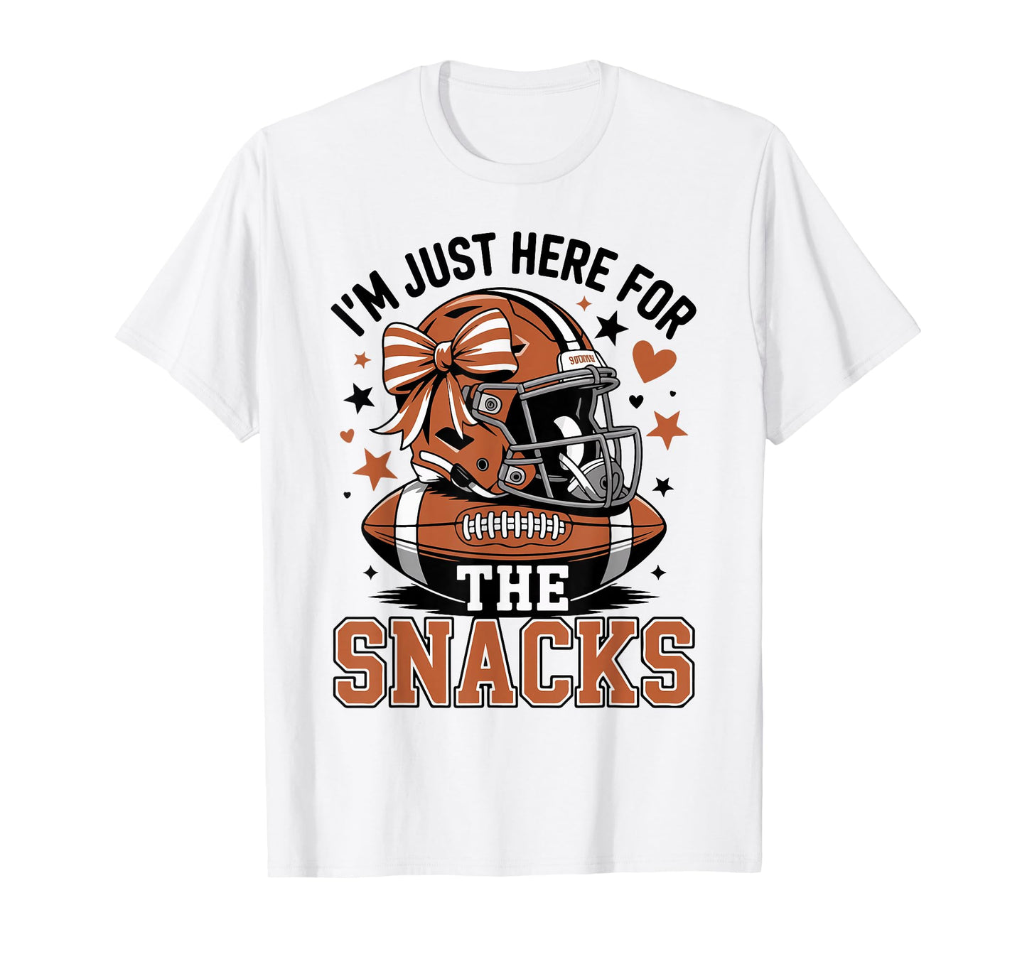 Youth I'm Just Here for The Snacks Football Sister Toddler T-Shirt