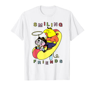 Smiling Friends Hot Dog Rodeo Western Funny Cartoon T-Shirt