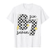 Funny 67 Six Seven Meme Slang 6-7 Checkered Number 6 7 T-Shirt