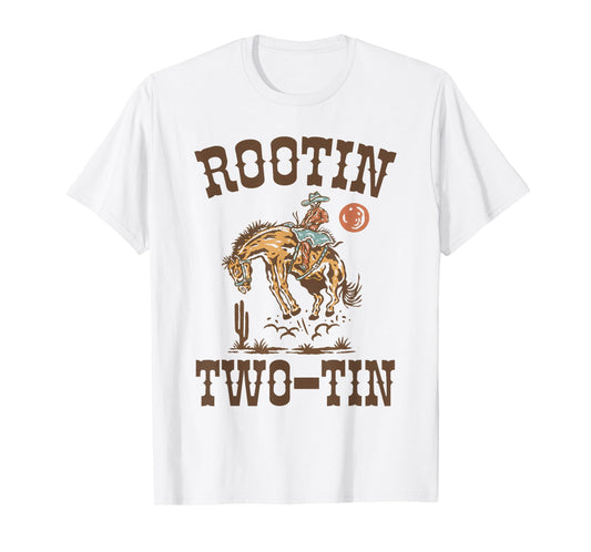Rootin Two-tin It's My 2nd Birthday Cowboy Bday Boys T-Shirt