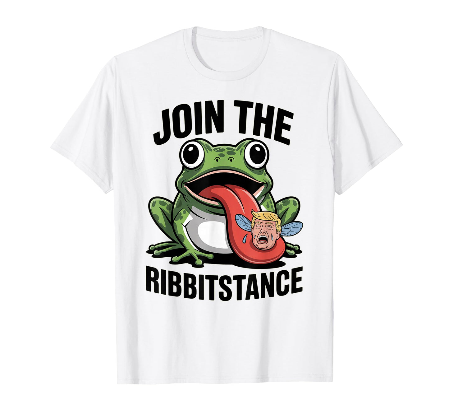 Resistance Frog Funny No Kings Protest Resist Ribbitstance T-Shirt