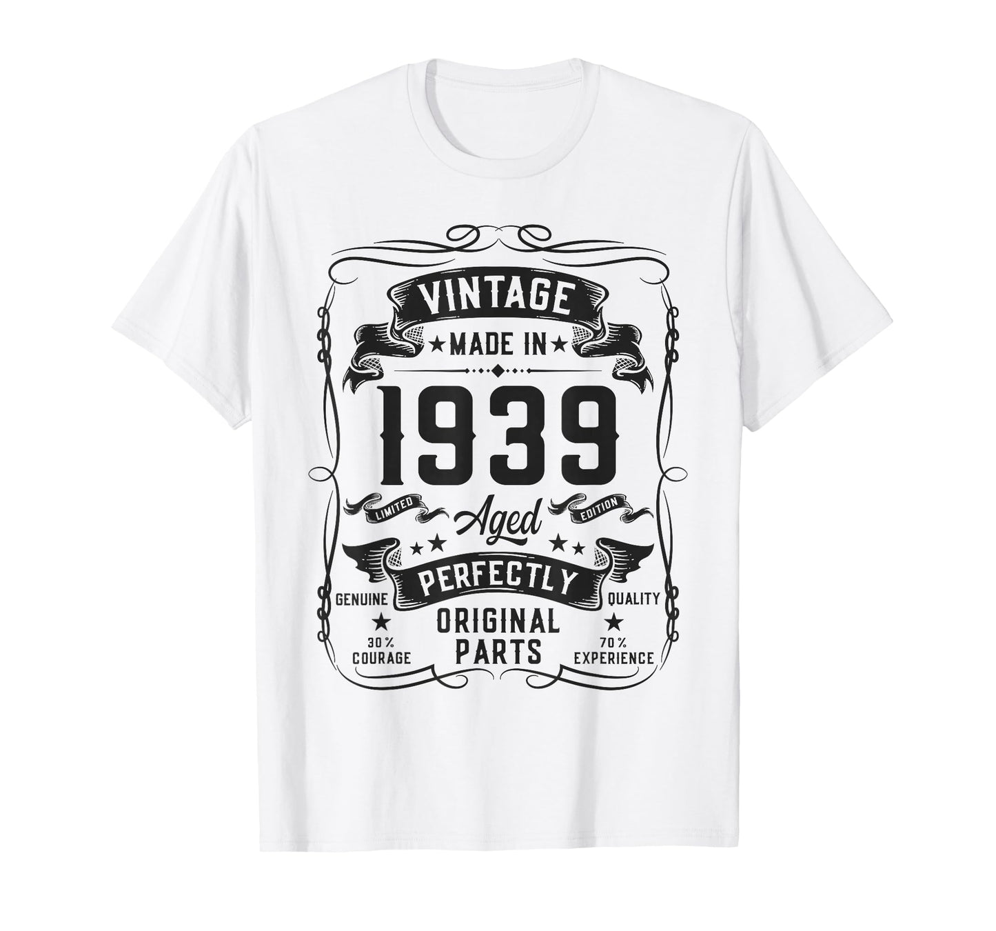 Vintage 1939 87yr 87th Birthday Gifts for Men 87 Years Old T-Shirt