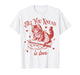 Vintage Cat Biscuits Kneading Dough Valentine's Day T-Shirt
