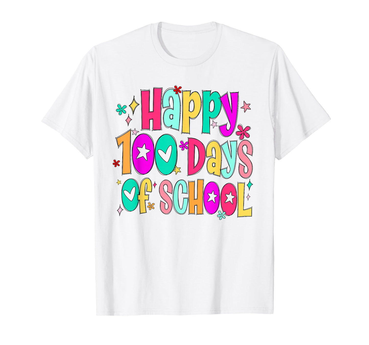 Happy 100th Day of School Teacher Kids 100 Days of School T-Shirt
