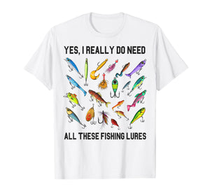 Funny Fishing Lures Gift for Fisherman Angler Fishing Dad T-Shirt