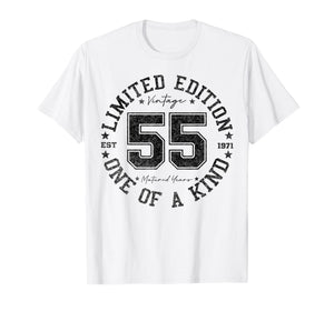55 Year Old Gifts Vintage 1971 Limited Edition 55th Birthday T-Shirt