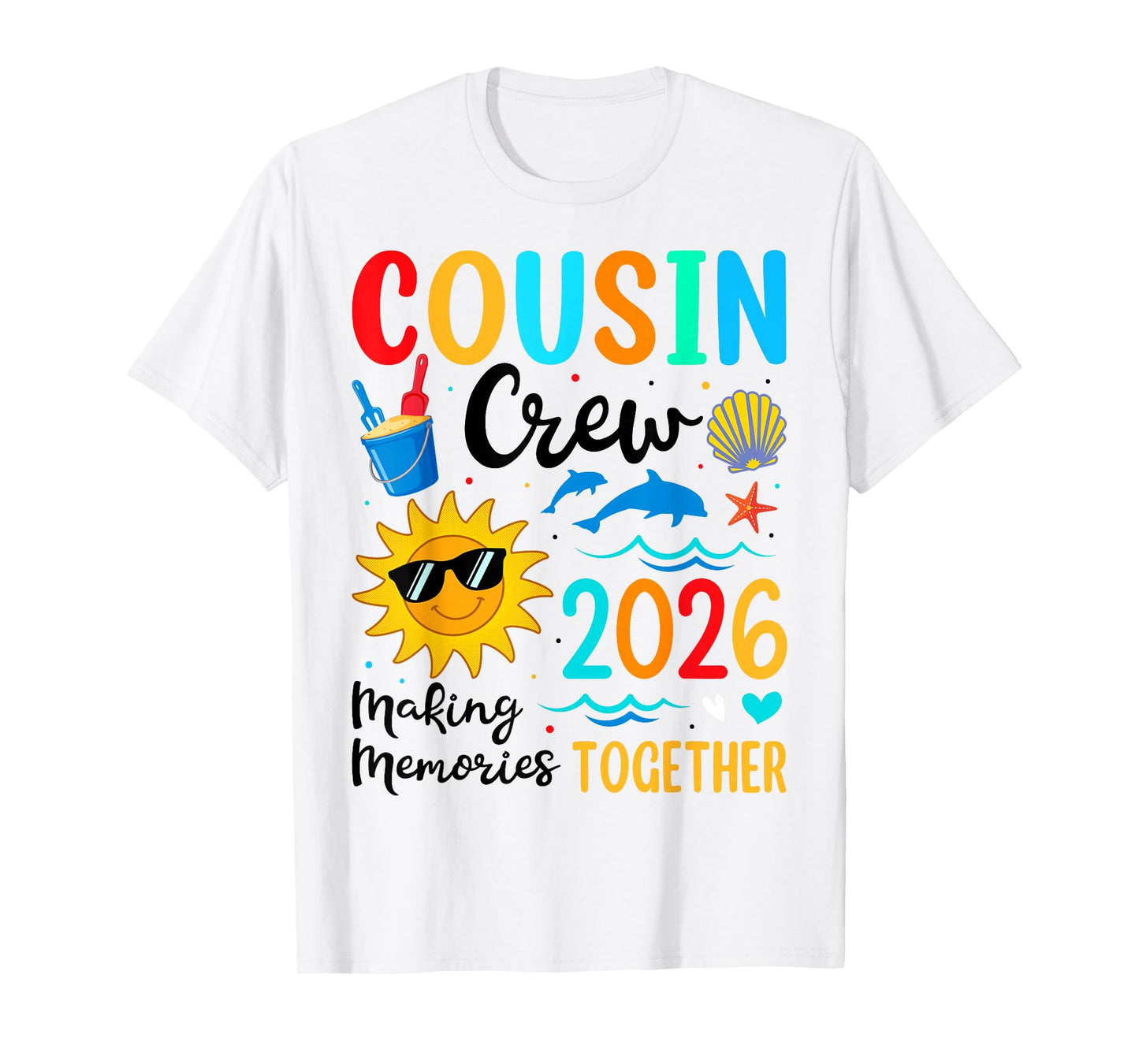 Cousin Crew 2026 Summer Vacation Beach Family Trip Matching T-Shirt