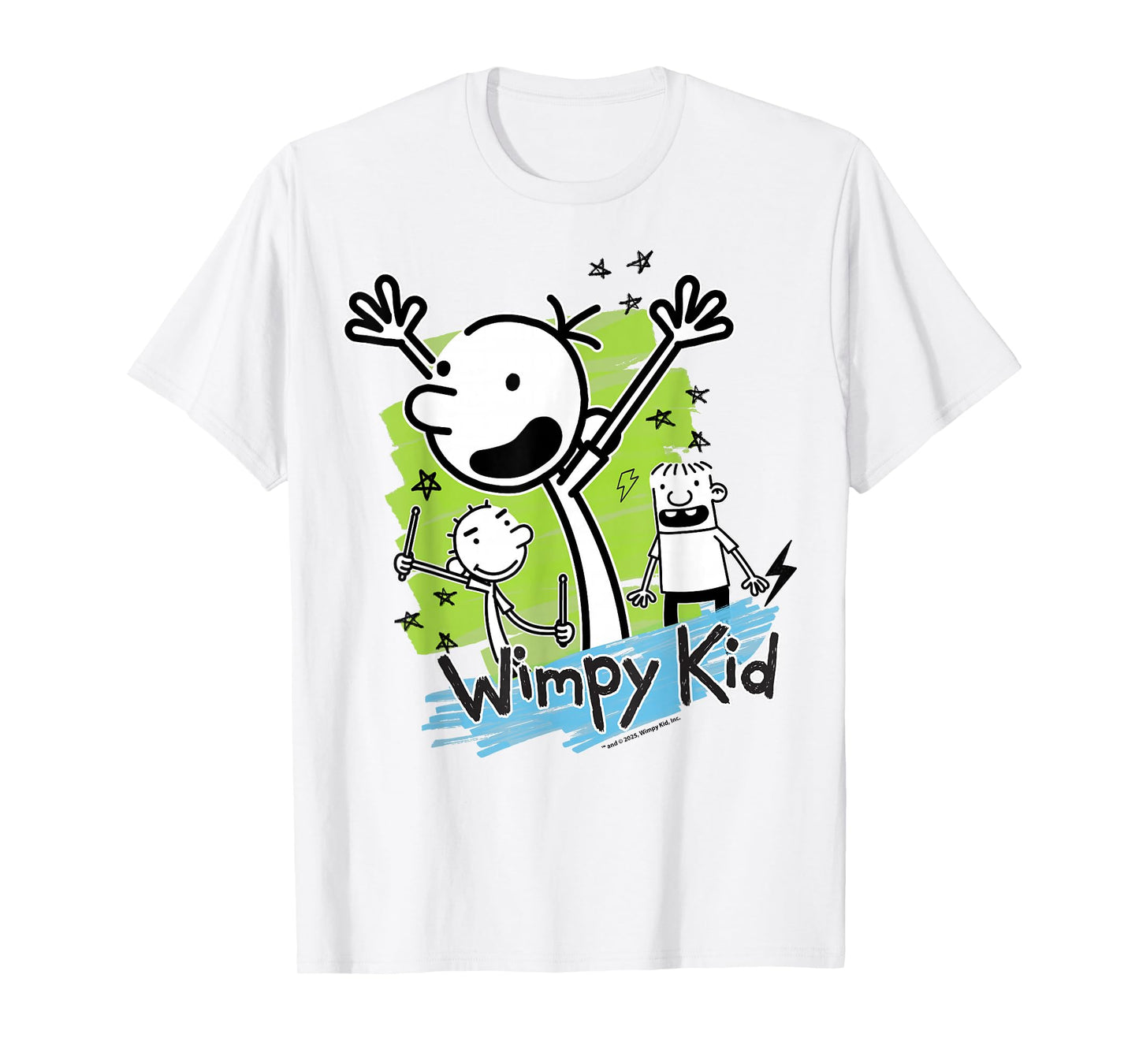 Diary of a Wimpy Kid Greg Heffley Cartoon Stick Characters T-Shirt