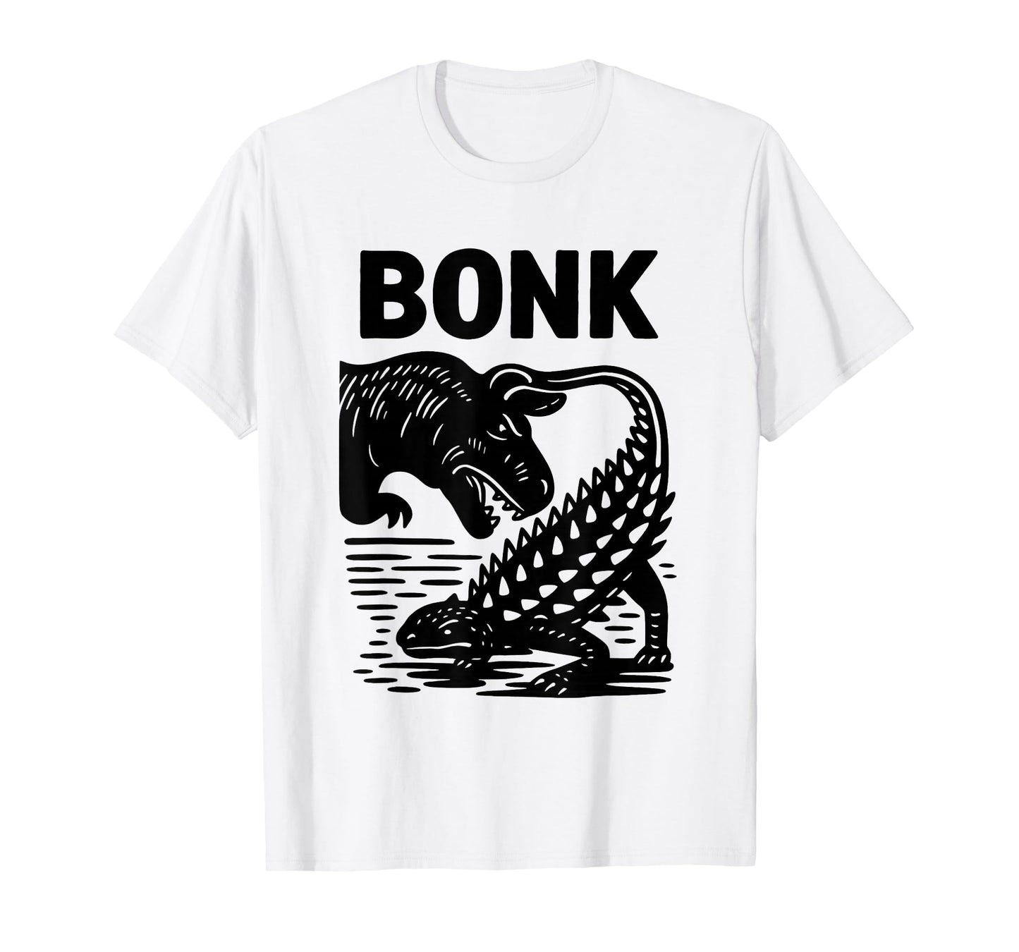 Funny Bonk Dinosaur Prehistoric Humor, Ankylosaurus Dino T-Shirt