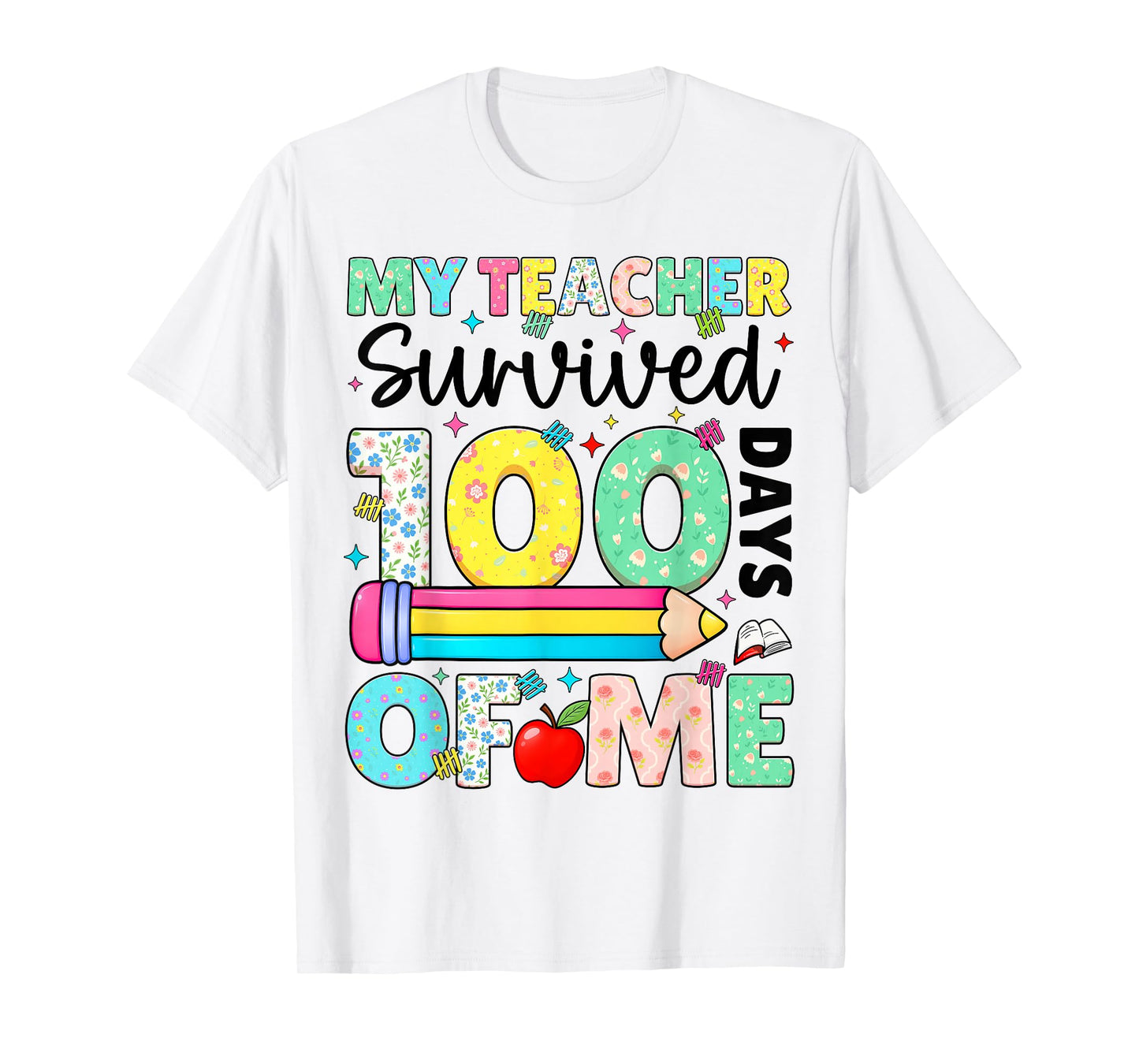 My Teacher Survived 100 Day of Me 100th Day Boy Girl T-Shirt