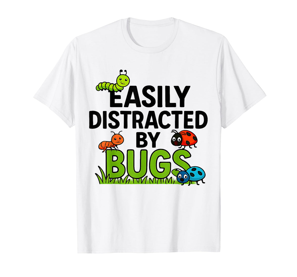 Funny Bug Insects Easily Distracted by Bugs Shirt Kids T-Shirt