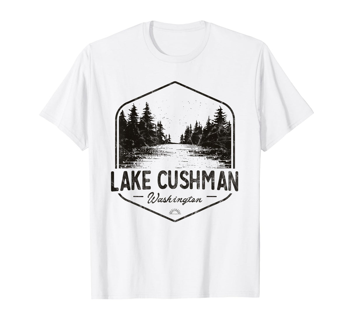 Lake Cushman Washington Outdoors Vintage T-Shirt