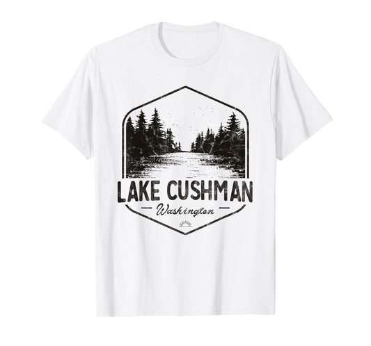 Lake Cushman Washington Outdoors Vintage T-Shirt