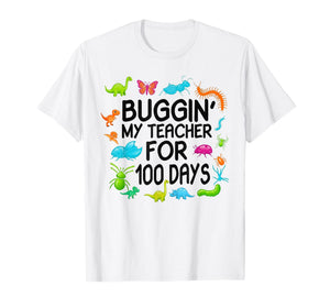 100 Days Buggin My Teacher Kid I've Bugged My Boys 100th Day T-Shirt
