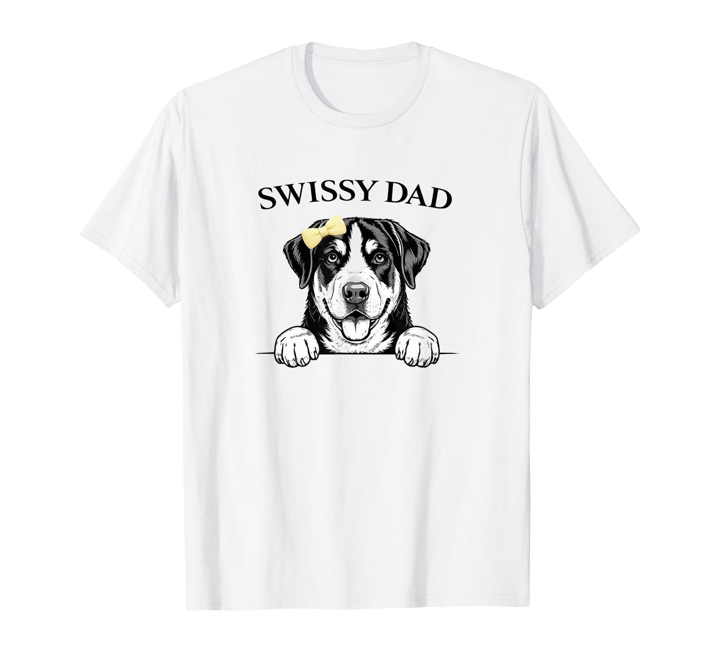 Greater Swiss Mountain Dog Swissy Dad Tee T-Shirt