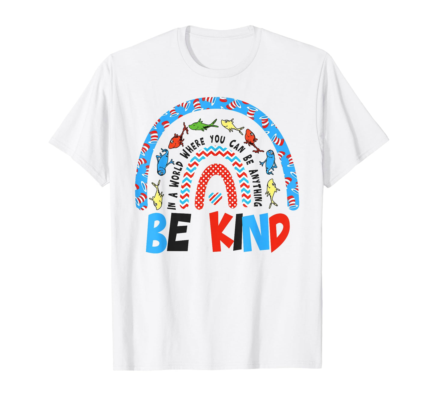 Autism Awareness Be Kind Why Fit in Doctor Teacher Cat Hat T-Shirt