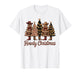 Howdy Christmas Trees Western Cowboy Boot Country T-Shirt